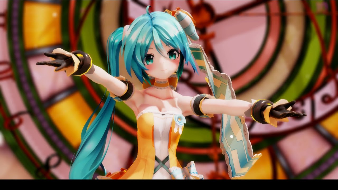 MMD] 롤링 걸(ローリンガール) [무~브식 하츠네 미쿠 Ver23.02_오렌지