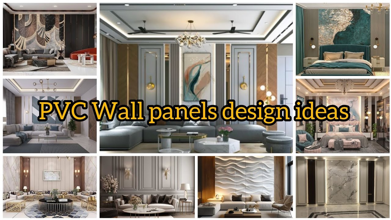 100 Modern PVC Wall Panel Design for Bedroom 2025| Wall Decoration ...