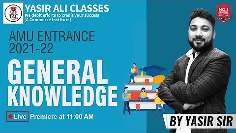 General Knowledge  | Top 20 Questions | XI | BA  LAW | B.COM | M.COM | MBA |  | Yasir Ali Classes