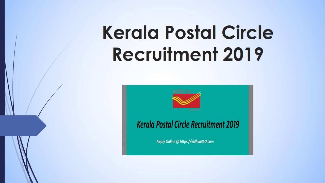 Kerala Postal Circle Recruitment 2019 | 2,086 New Vacancies, GDS Posts,