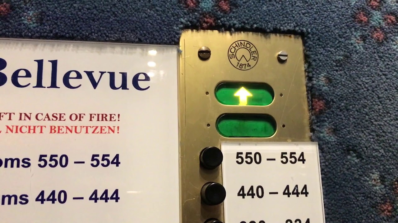 Alter Schindler Aufzug Im Hotel Bellevue In Dusseldorf Youtube