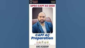 CAPF AC PREPARATION | CAPF AC 2026 | UPSC CAPF AC | ASSISTANT COMMANDANT #capf #bsf #crpf #itbp #ssb