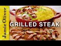 Herby Grilled Steak | Jamie Oliver | 15 Minute Meals