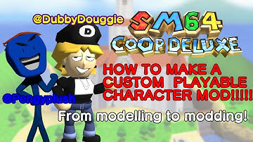 How to make a CUSTOM PLAYABLE CHARACTER MOD in Mario 64 Coop Deluxe (2024)