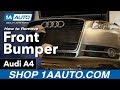 How To Remove Front Bumper Cover 04-09 Audi A4