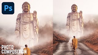 Photo Composition | The Journey of Monk | Photoshop Tutorial