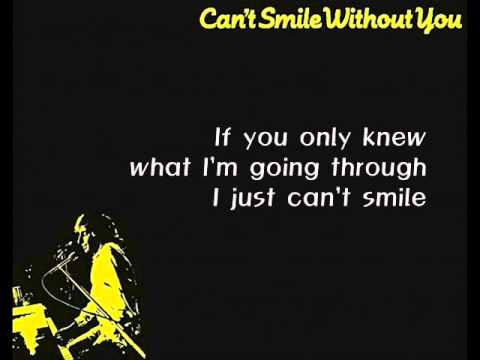 Barry Manilow = Can`t smile without you