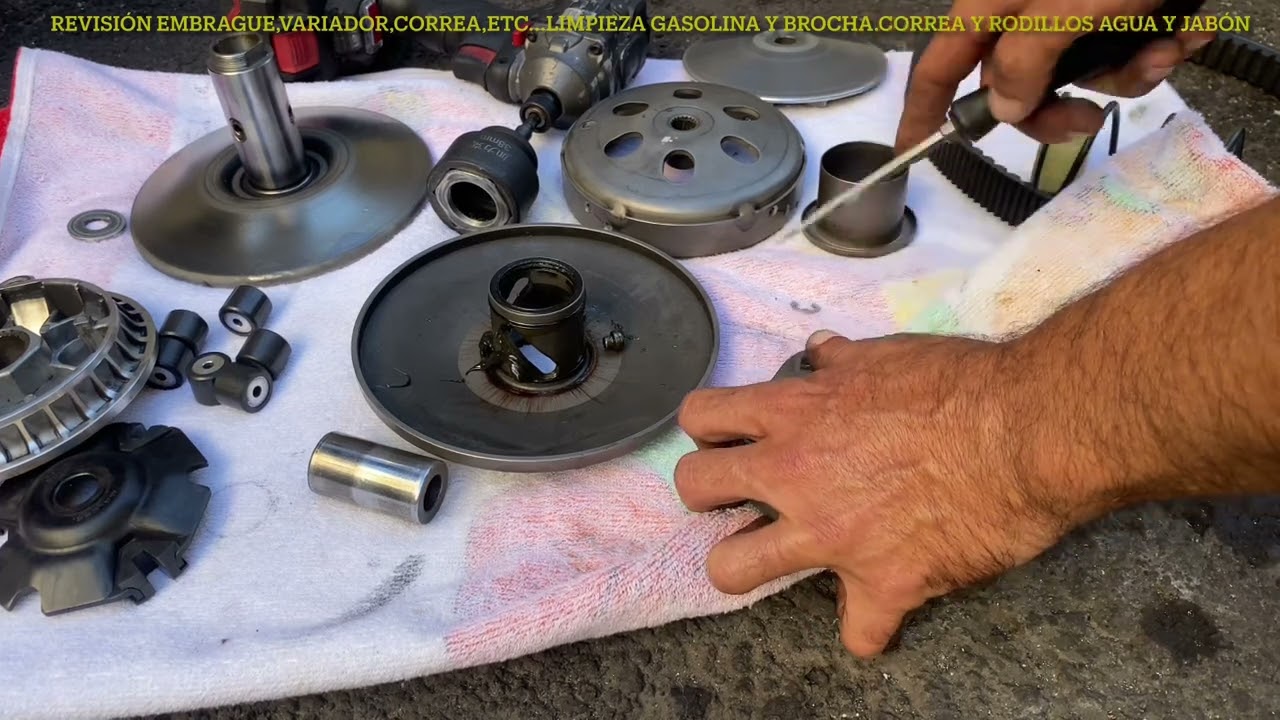 Honda sh 125i 2020-23 Mantenimiento transmisión