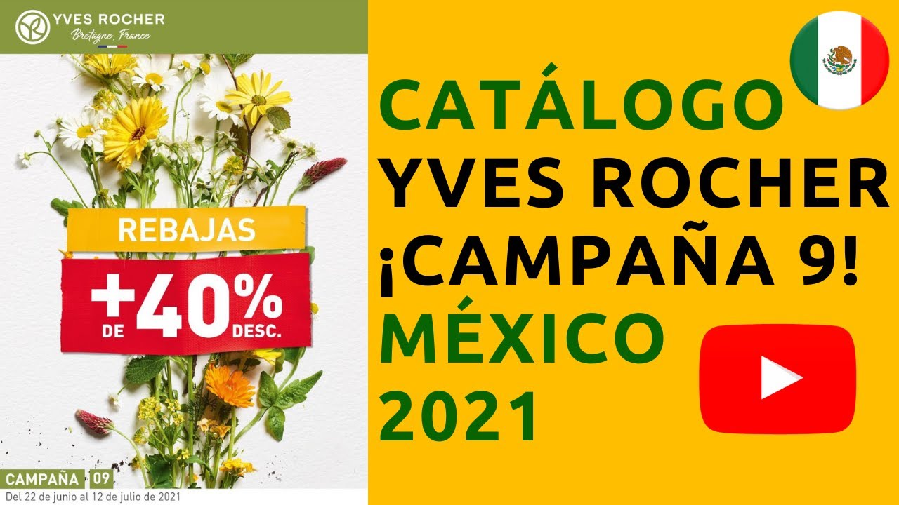 ✓ CATÁLOGO YVES ROCHER CAMPAÑA 9 2021 México 🌳 - YouTube