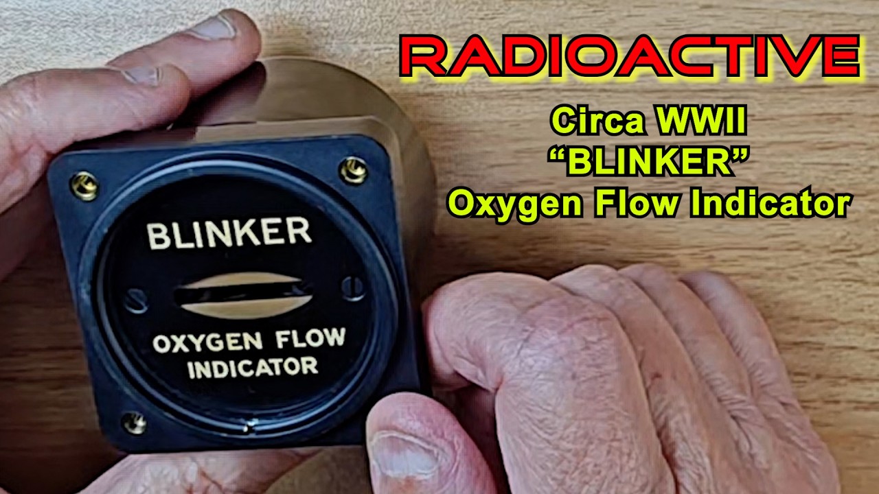 米軍　測定器　計器 Radioactive WWII Aircraft Oxygen Flow Meter 