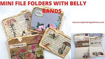GOT OLD FILE FOLDERS? CREATE EASY MINI FILE FOLDERS WITH BELLY BAND POCKETS