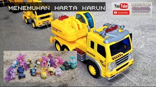 MAINAN ANAK KEREN, MOBIL MOBILAN TRUK, MENEMUKAN HARTA KARUN, KUDA PONI, toy truck find treasure