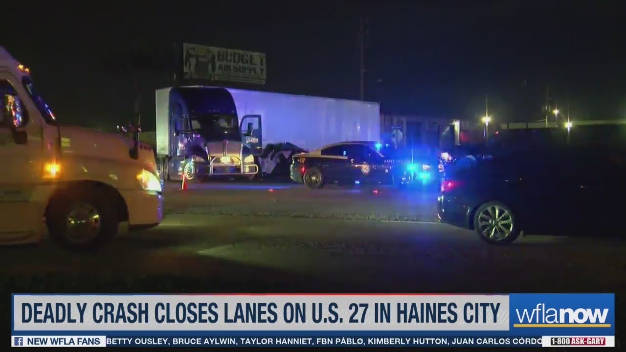 Deadly crash snarls traffic on U.S. 27 in Haines City - YouTube