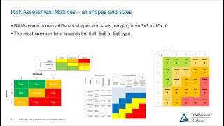 WEBINAR  Making the most of the risk assessment matrix