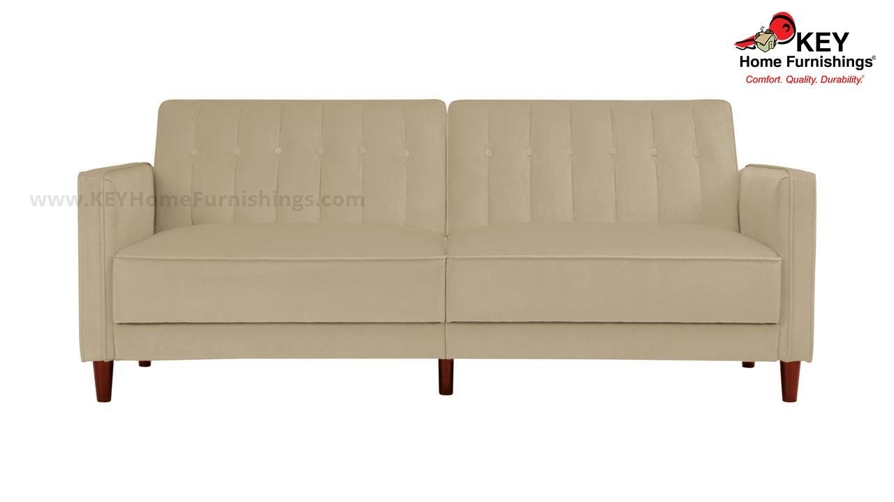 Ashley Pin Tufted Transitional Futon U600008 045 Key Home Youtube
