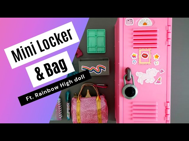 Real Littles Mini Locker and Backpack feat. Rainbow High Stella Monroe 
