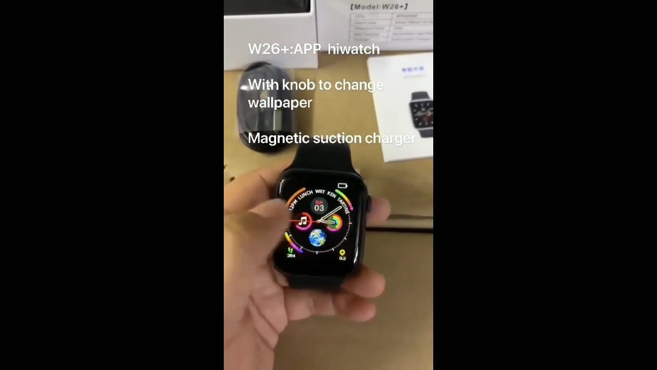W26 plus smartwatch - YouTube