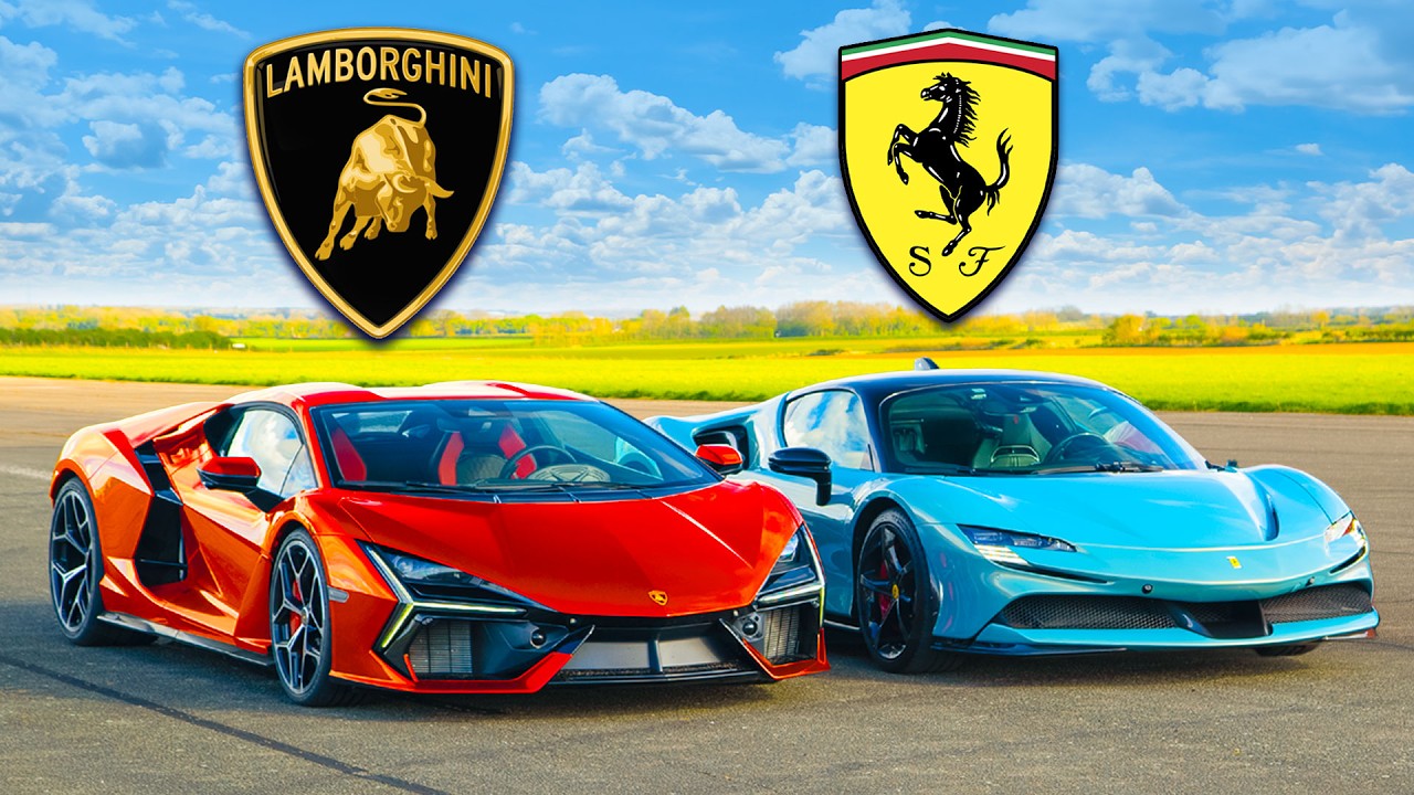 Lamborghini Revuelto v Tesla Model S Plaid: DRAG RACE