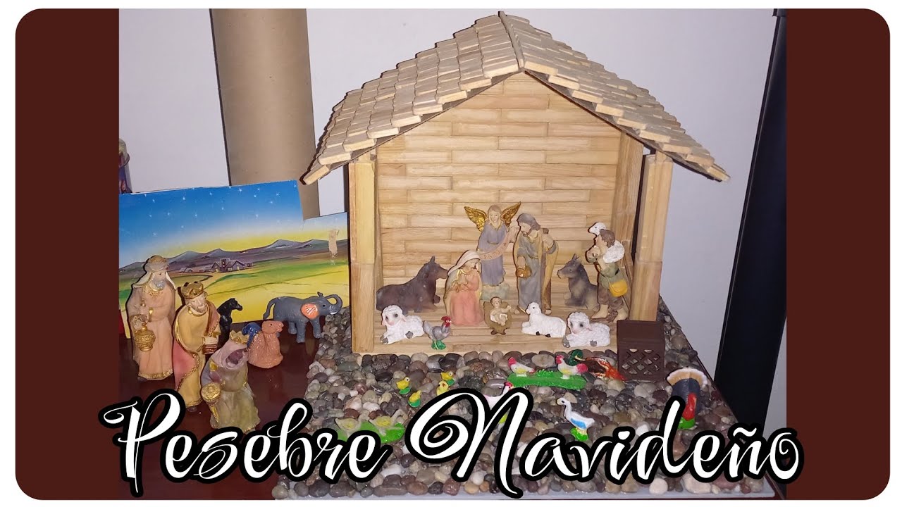 Cómo hacer un Pesebre Navideño FÁCIL y RÁPIDO | Nacimiento Navideño ...