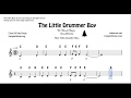 The Little Drummer Boy Notes Sheet Music for Flute Violin Oboe Voice Easy Christmas Song Villanci