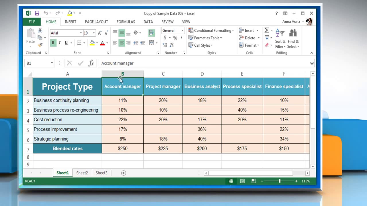 How to insert a line break in a cell in Excel 2013 YouTube