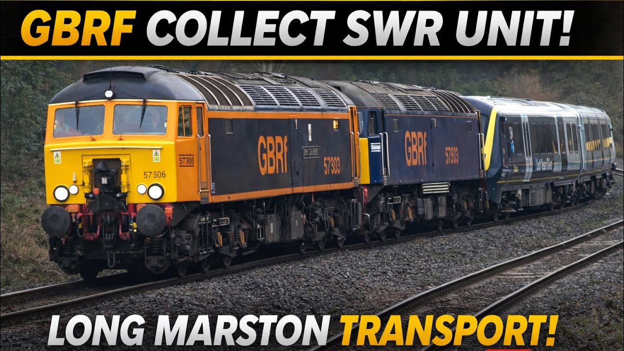 GBRF Class 57 Run Round & Split In Worcester Yard! | 5Q70 Long Marston – Wimbledon Park + 701049 | 