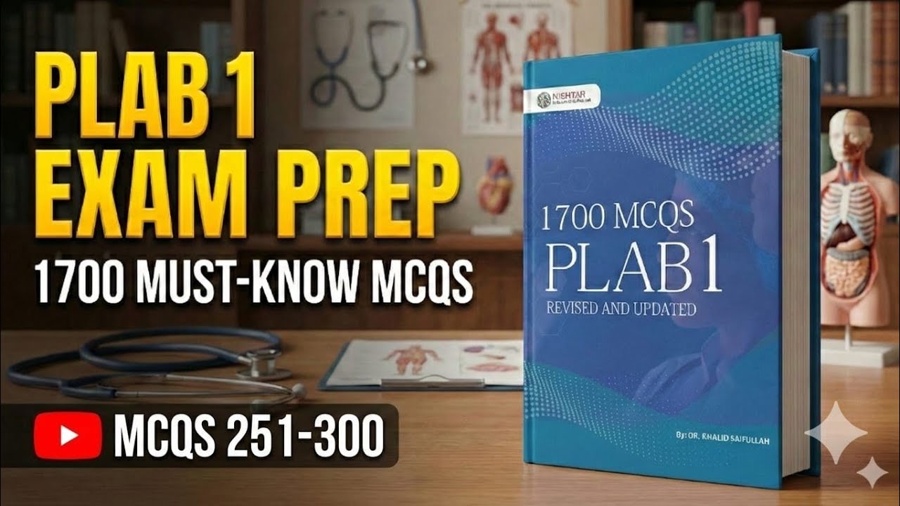 PLAB 1: 1700 MCQs Explained | Questions 251-300