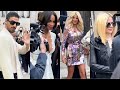 Celebrities  ellie sab fashion show paris 20232024 guests arriving and exiting vogue fashionweek