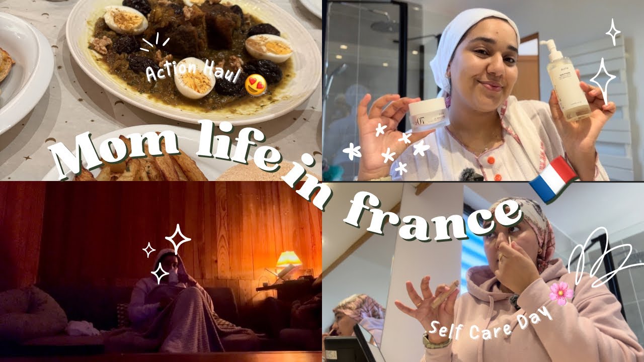 Self Care Day With Me 🌸 Haul Action + Mom Life Routine in France 🇫🇷