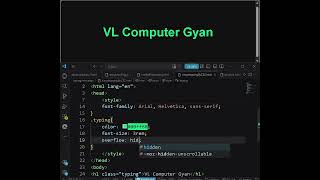 Typing animation using css #computer #coding #webdevelopment #css