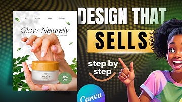 How to Create a Premium Cosmetic Poster in Canva | Canva Tutorial for Beginners 
