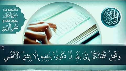#ماتيسر من سورة النحل بصوت الجليل (أتى أمر الله فلا تستعجلوه..... #للقارئ نصر الورد