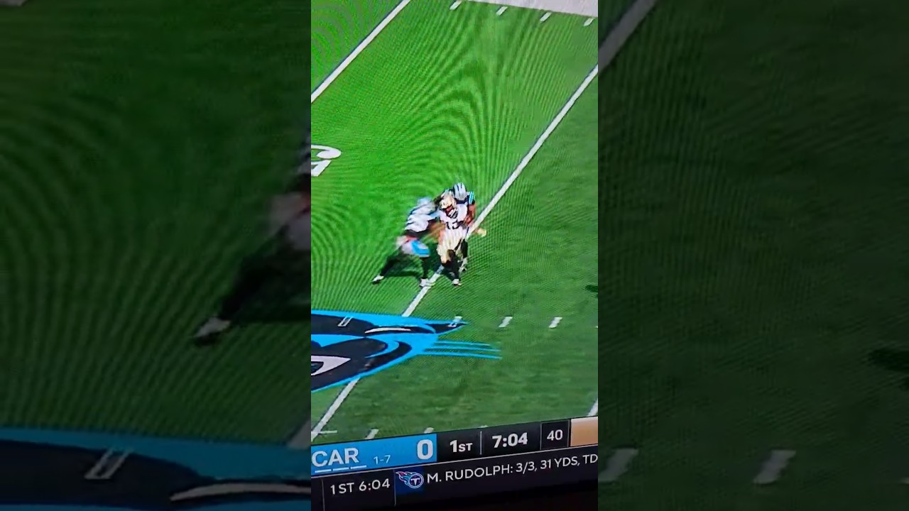 Chris Olave takes huge hit, gets carted off 