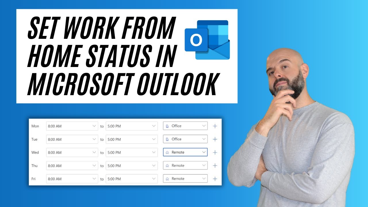 Set Microsoft Outlook Work From Home Status YouTube Set Microsoft Outlook Work From Home Status YouTube