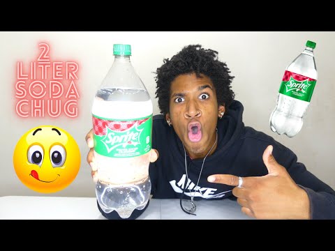 2 Liter Sprite Winter Spiced Cranberry Chug Crushed In SECONDS