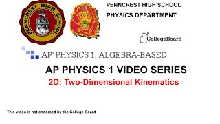 AP Physics 1 2D Two-dimensional kinematics