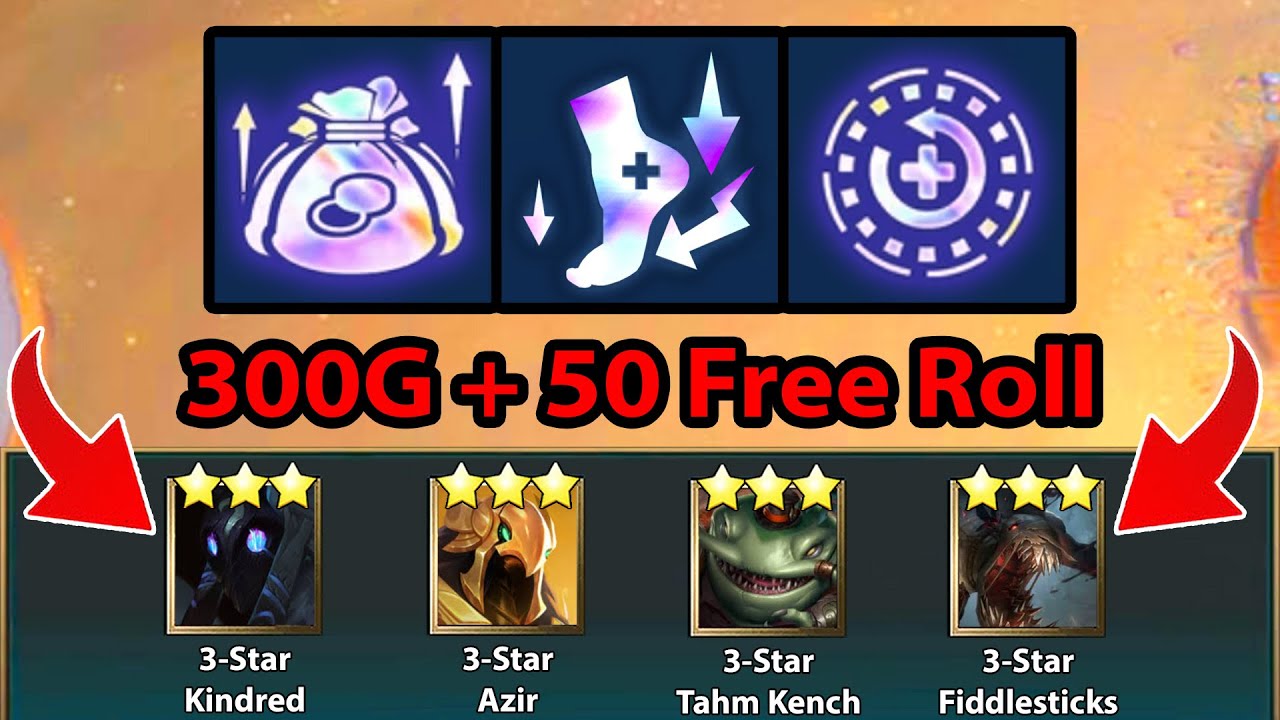 I got " Free 300 Gold + 50 Free Roll + 125 Hp " !??