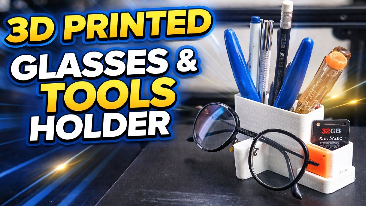 How I Made this Ultimate Desk Organizer with 3D Printer - YouTube
