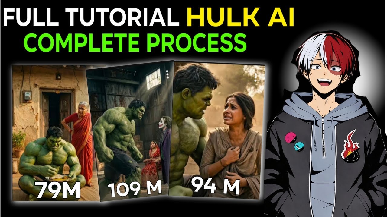 How to make Prefect HULK AI Videos | (Full tutorial) Step by step 🪜