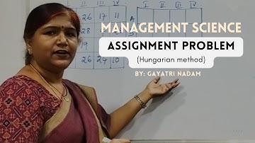 Assignment Problem | Hungarian method | Management Science