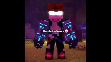 Then 🥵 Vs Now 🤡 | HeroBrine Edition  | #minecraft #minecraftanimation #shorts