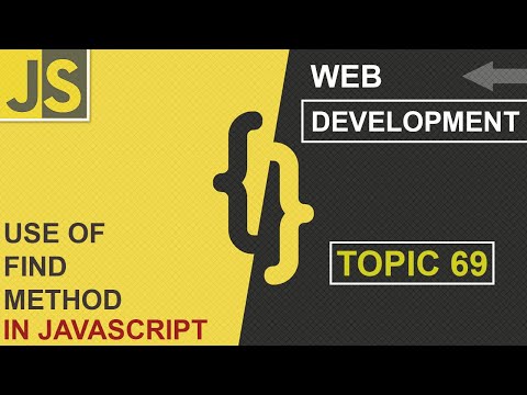 WEB DEVELOPMENT | FIND METHOD | CLASS 69 | JAVASCRIPT | SHAN DEVELOPERS