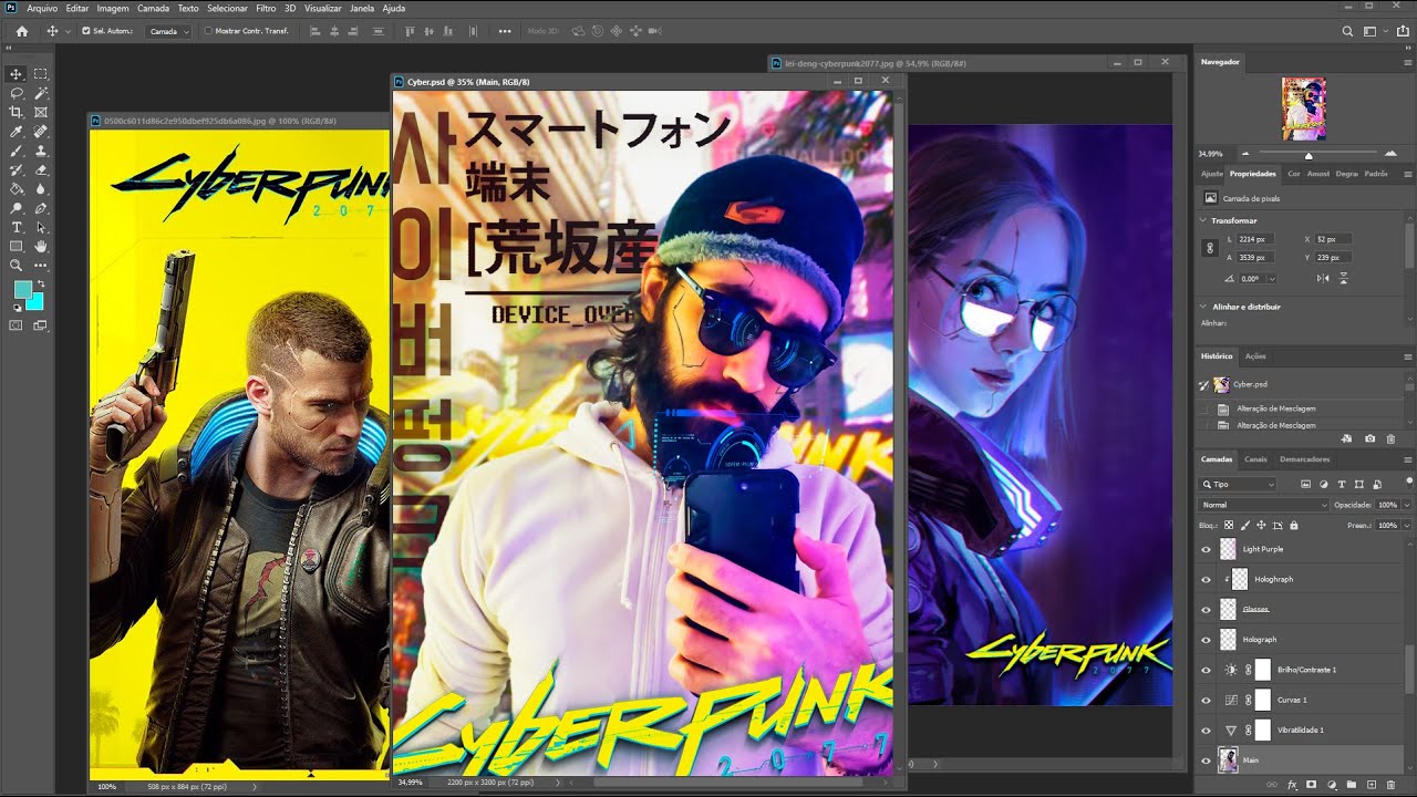 Cyberpunk 2077 | SPEED-ART - Timelapse Photoshop