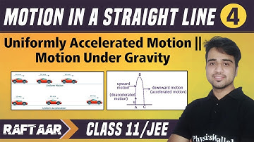 Motion in a straight Line 04 | Uniformly Accelerated Motion | Motion Under Gravity | Class 11/JEE