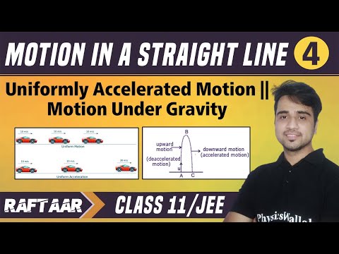 Motion in a straight Line 04 | Uniformly Accelerated Motion | Motion Under Gravity | Class 11/JEE