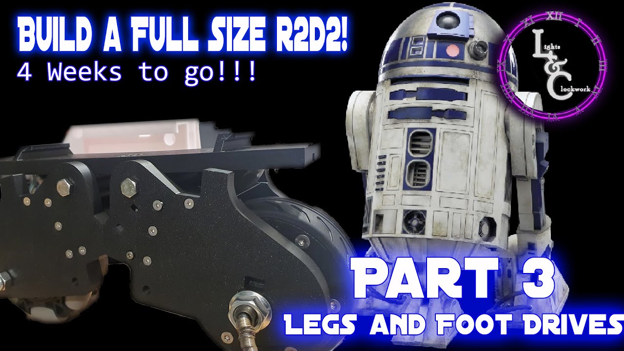 R2D2 Full Build Part 3 - Legs and Drives - YouTube