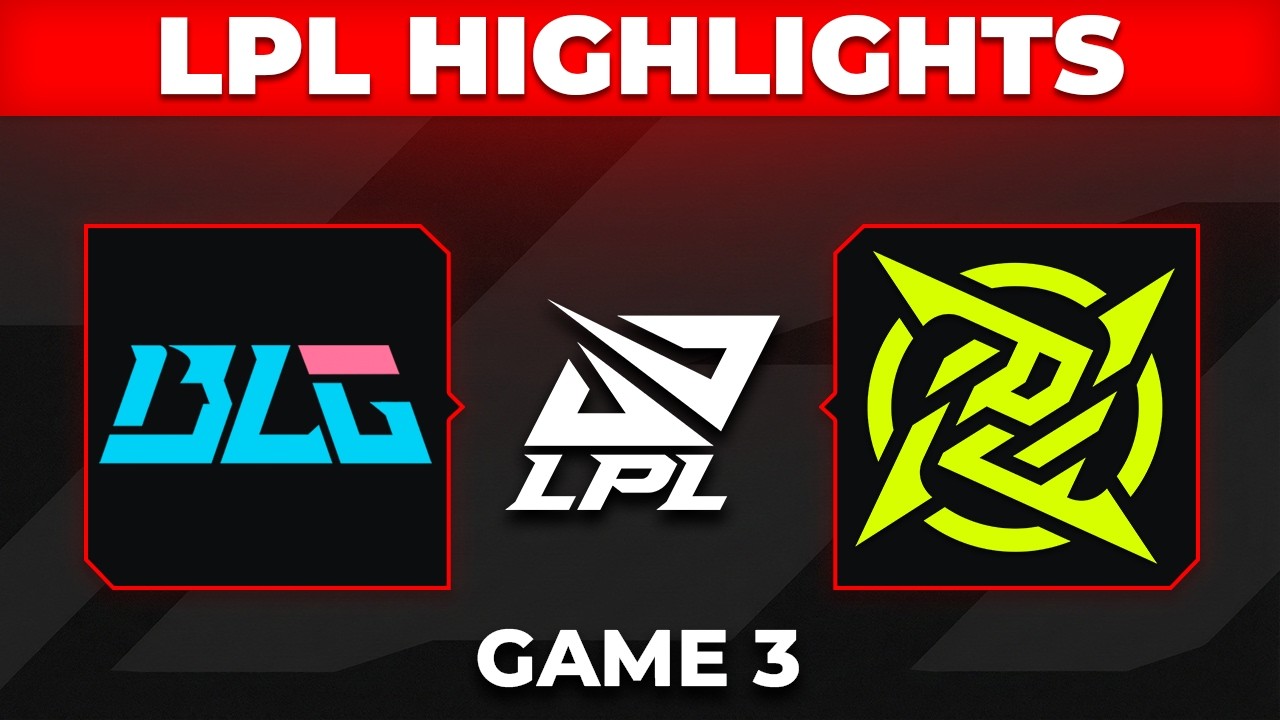 BLG vs NIP Highlights Game 3 | LPL 2026 Playoffs | Bilibili Gaming vs Ninjas in Pyjamas