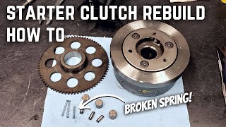 Motorcycle Starter Clutch Rebuild How To