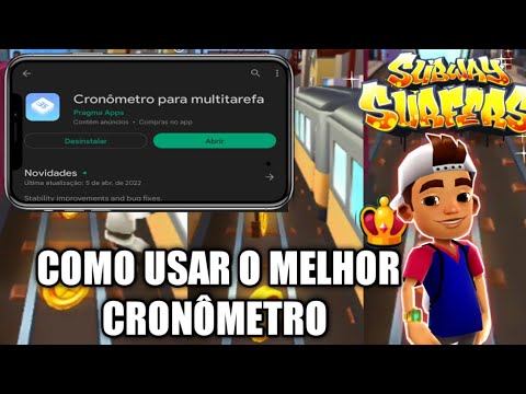 COMO USAR O Melhor CRONÔMETRO NO SUBWAY SURFERS, COLOCANDO TEMPO NA TELA 