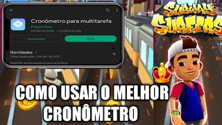 COMO USAR O Melhor CRONÔMETRO NO SUBWAY SURFERS, COLOCANDO TEMPO NA TELA 